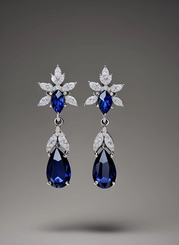 Diamond Drop Earrings